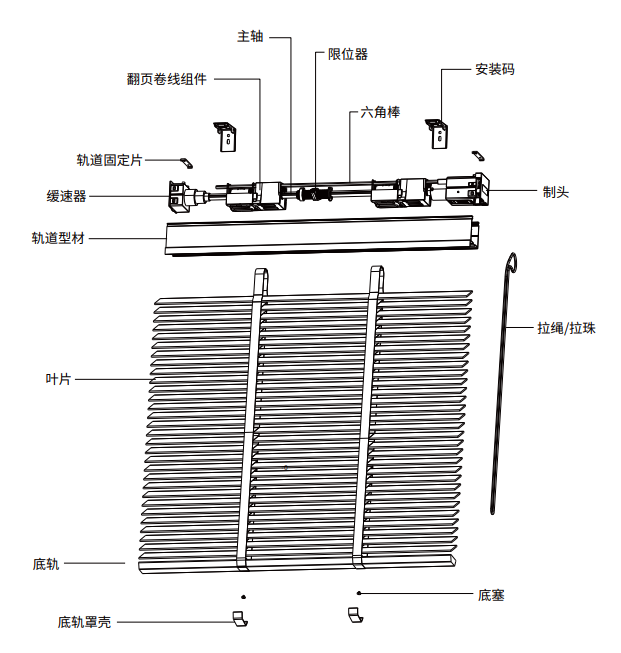 A50自动下降木百叶系统